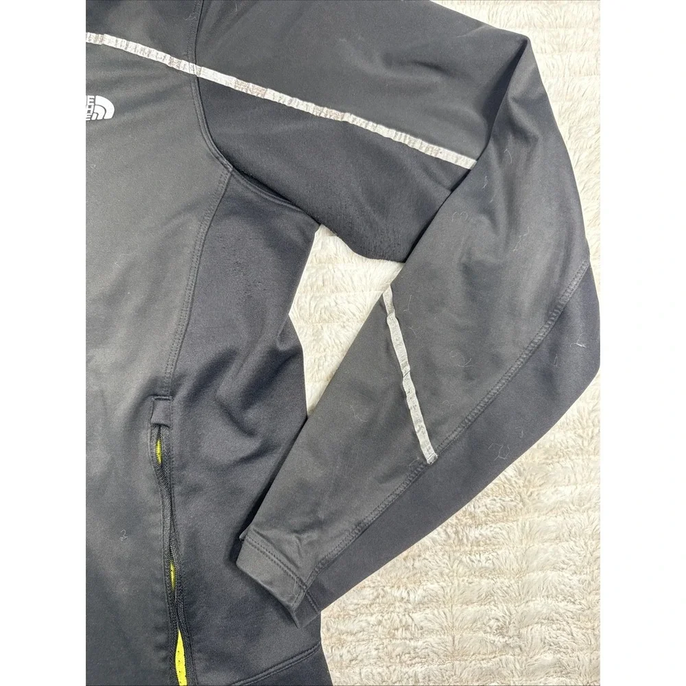 The North Face‎ Jacket Men L Black Flight Series Running Cycling Windstopper GUC